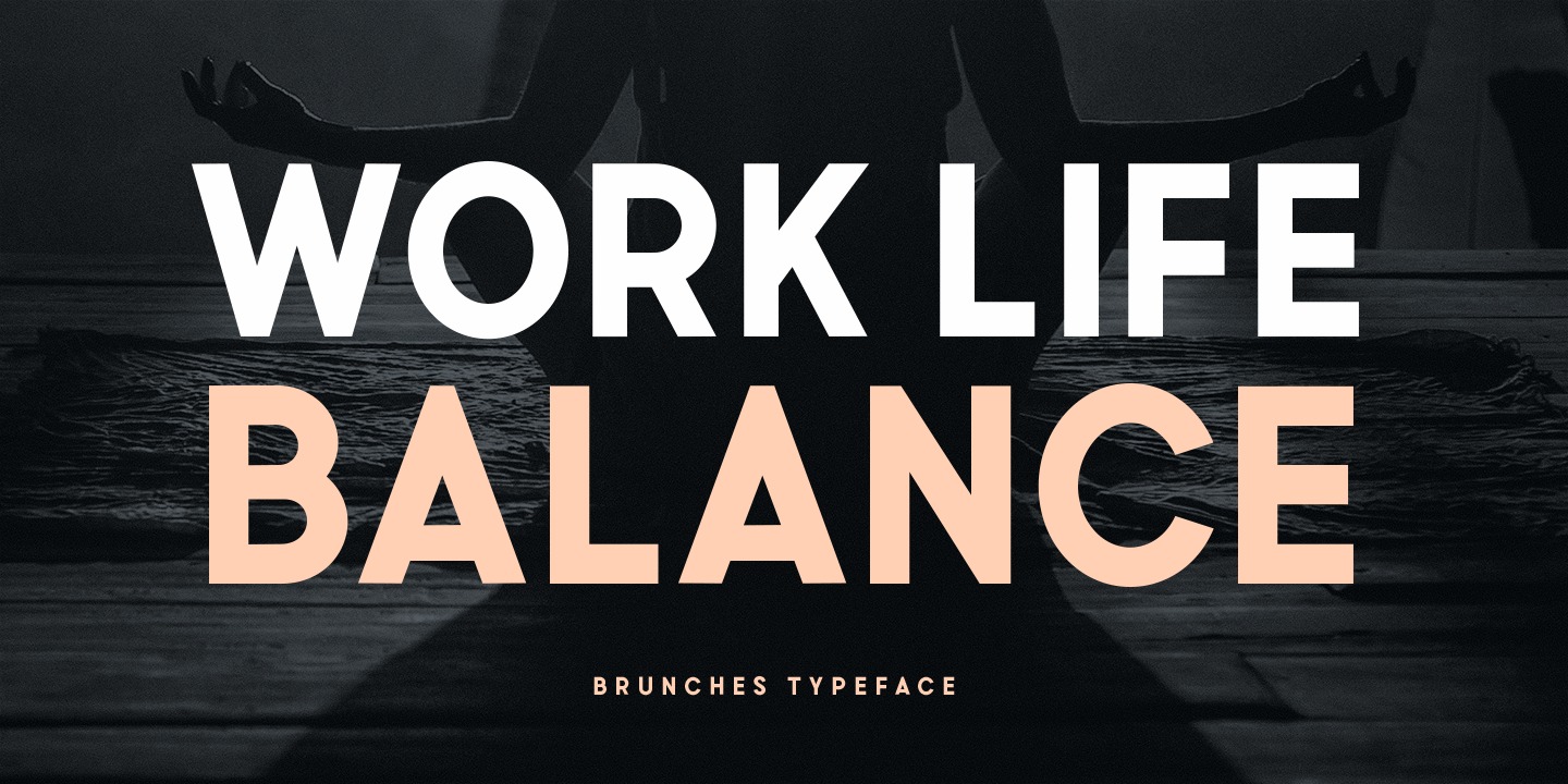 Brunches Round Slanted Font preview
